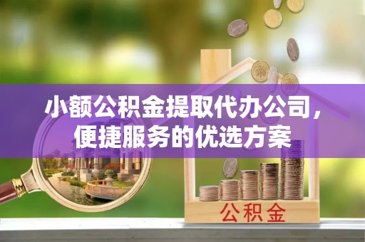 宛城小额公积金提取代办公司，便捷服务的优选方案