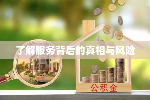 宛城了解服务背后的真相与风险