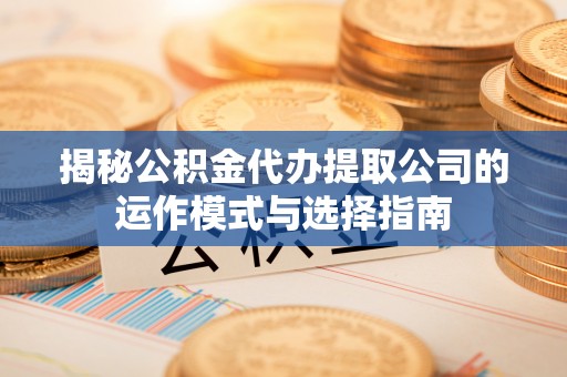 宛城揭秘公积金代办提取公司的运作模式与选择指南