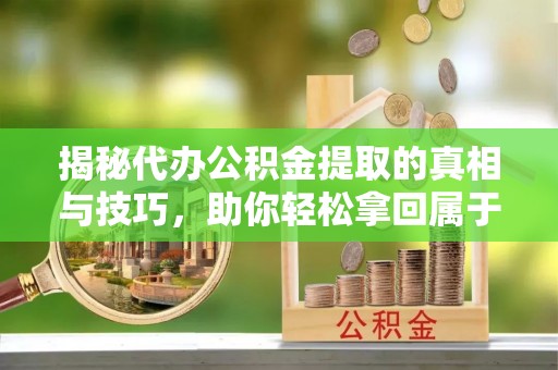 宛城揭秘代办公积金提取的真相与技巧，助你轻松拿回属于你的钱