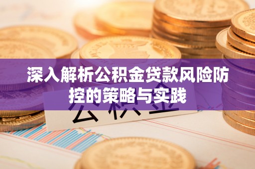 宛城深入解析公积金贷款风险防控的策略与实践