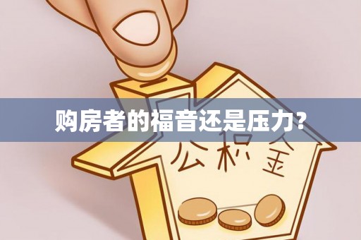 宛城购房者的福音还是压力？