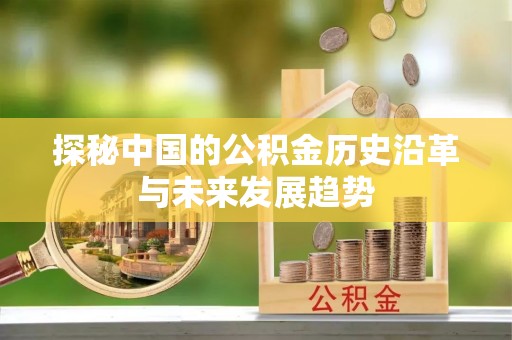 宛城探秘中国的公积金历史沿革与未来发展趋势