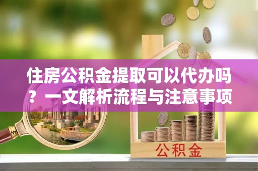 宛城住房公积金提取可以代办吗？一文解析流程与注意事项