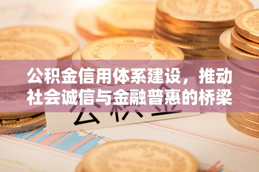 宛城公积金信用体系建设，推动社会诚信与金融普惠的桥梁