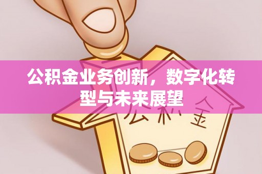 宛城公积金业务创新，数字化转型与未来展望