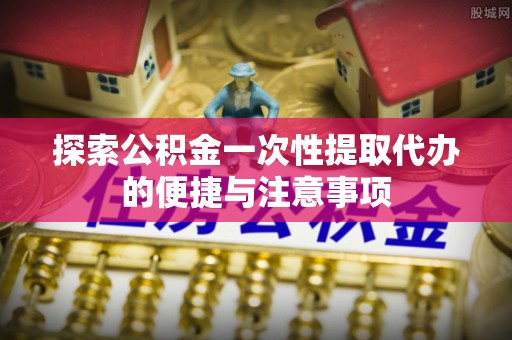 宛城探索公积金一次性提取代办的便捷与注意事项