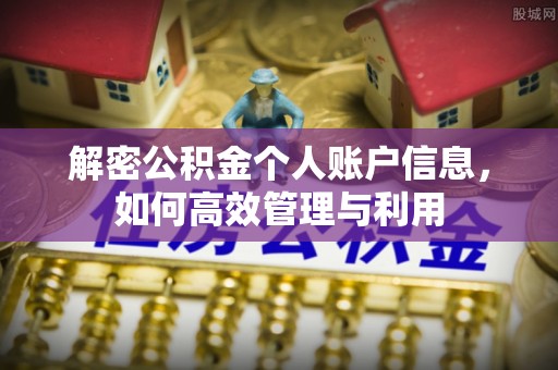 宛城解密公积金个人账户信息，如何高效管理与利用