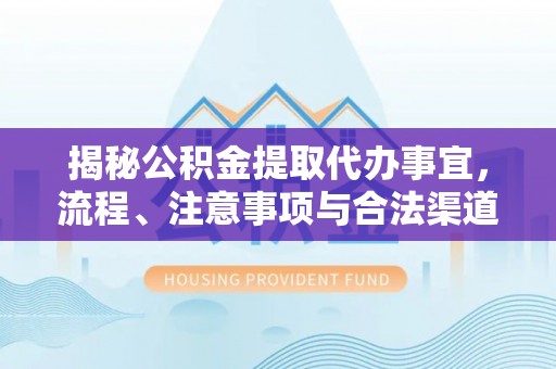 宛城揭秘公积金提取代办事宜，流程、注意事项与合法渠道