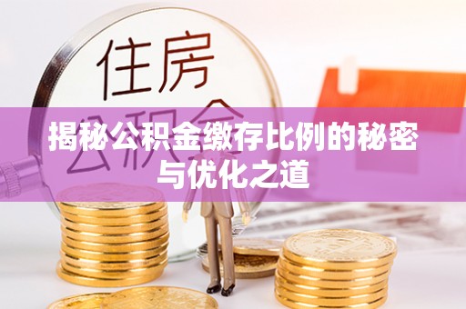宛城揭秘公积金缴存比例的秘密与优化之道