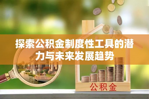 宛城探索公积金制度性工具的潜力与未来发展趋势