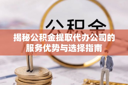 宛城揭秘公积金提取代办公司的服务优势与选择指南