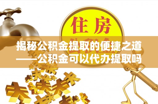 宛城揭秘公积金提取的便捷之道——公积金可以代办提取吗？