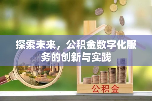 宛城探索未来，公积金数字化服务的创新与实践