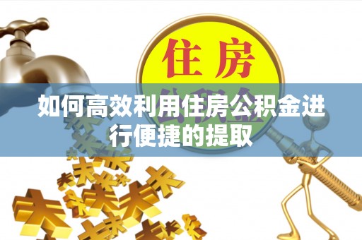 宛城如何高效利用住房公积金进行便捷的提取