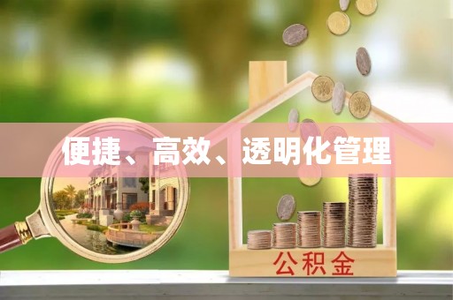 宛城便捷、高效、透明化管理
