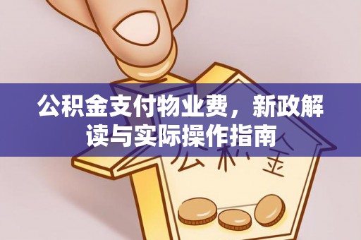 宛城公积金支付物业费，新政解读与实际操作指南