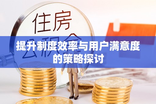 宛城提升制度效率与用户满意度的策略探讨